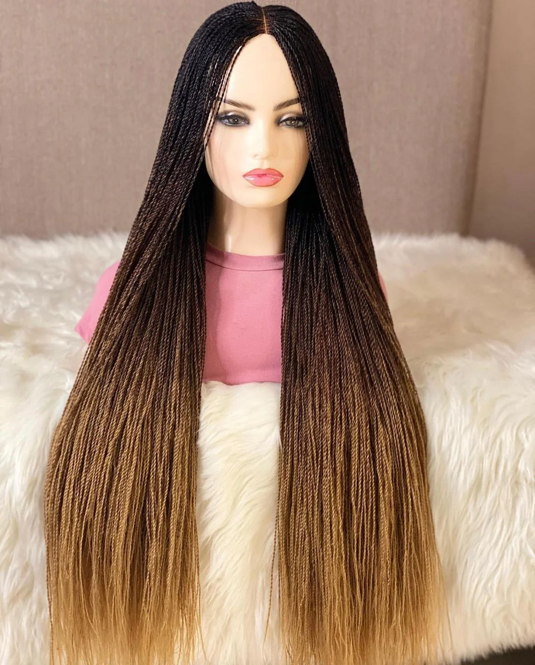 Ombre Micro Twist Braid Wig - Mose Wig