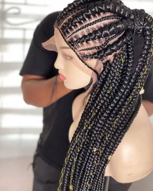 Honey  -  Stitch Braids Cornrow wig - Mose Wig